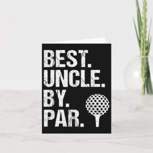 Carte Meilleur Oncle Par Par Par Golf Oncle Meilleur Onc