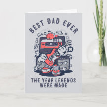 Meilleur Papa Année Rétro Cassette Personnalisée