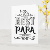 Carte Meilleur Papa au Monde Anniversaire (Fleur jaune)