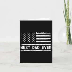 Carte Meilleur Papa Avec Nous Cadeaux Drapeau Américain