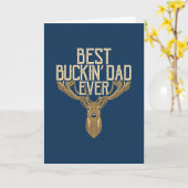 Carte Meilleur papa Buckin jamais (Fleur jaune)