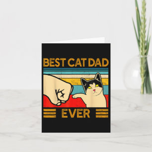Carte Meilleur Papa Chat du Monde Cadeau de Fête des Pèr