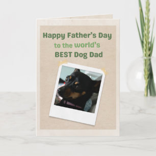 Carte Meilleur papa chien du monde de la part de la meil