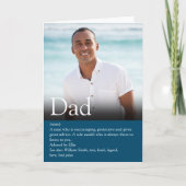 Carte Meilleur Papa Daddy Père Définition Photo (Devant)