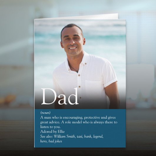 Carte Meilleur Papa Daddy Père Définition Photo