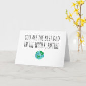 Carte Meilleur papa dans le monde entier (Fleur jaune)