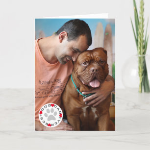 Carte Meilleur Papa de Chien Photo