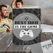 Carte Meilleur papa de jeu personnalisé pliable