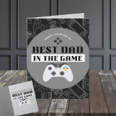 Carte Meilleur papa de jeu personnalisé pliable