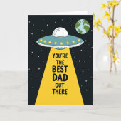 Carte Meilleur Papa de l'Univers (Fleur jaune)