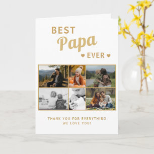 Carte Meilleur Papa de tous Famille Fête des Pères 6 Pho