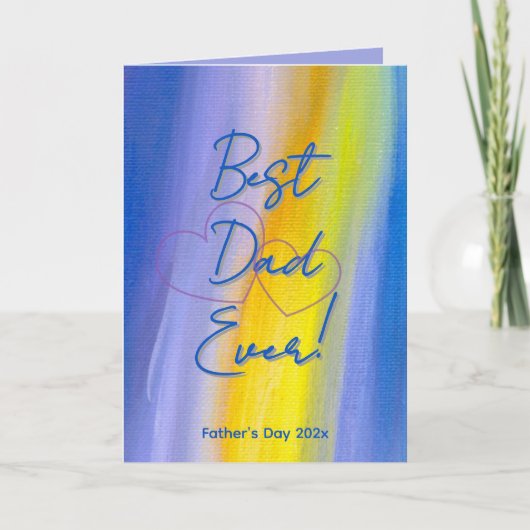 Carte Meilleur Papa de Tous les Temps ! (Devant)