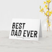 Carte Meilleur Papa de Tous les Temps Cadeau de la Fête (Fleur jaune)