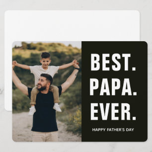 Carte Meilleur. Papa. De tous les temps. Fête des pères