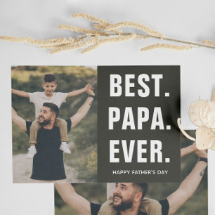 Carte Meilleur. Papa. De tous les temps. Fête des pères