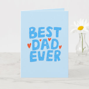 Carte Meilleur Papa de Tous les Temps Photo Fête des Pèr
