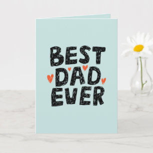 Carte Meilleur Papa de Tous les Temps Photo Fête des Pèr
