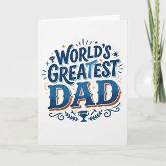 Carte Meilleur Papa du Monde