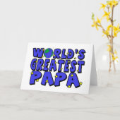 Carte Meilleur Papa du Monde (Fleur jaune)
