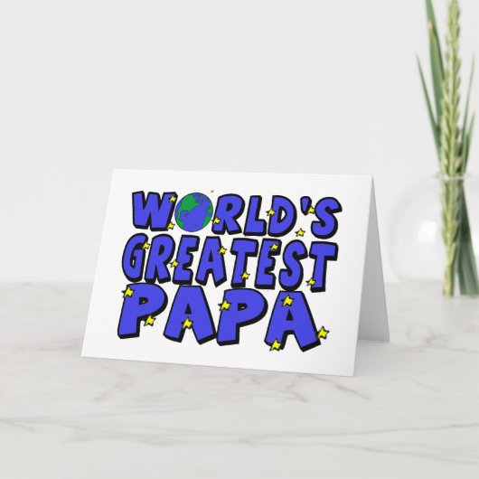 Carte Meilleur Papa du Monde (Devant)