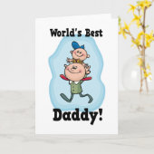 Carte Meilleur papa du monde (Fleur jaune)