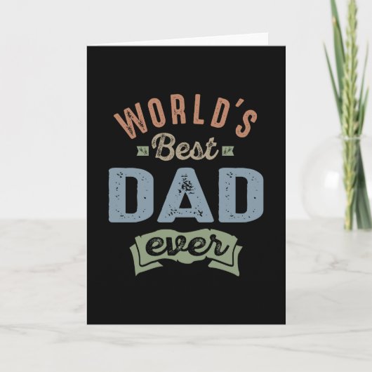 Carte Meilleur papa du monde (Devant)