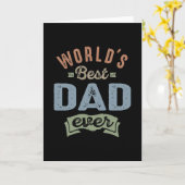 Carte Meilleur papa du monde (Fleur jaune)