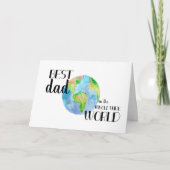 Carte Meilleur papa du monde entier | Fête des pères (Devant)