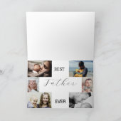 Carte Meilleur Papa du Monde | Fête des Pères Collage 6 (Intérieur)