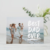 Carte Meilleur papa Fête des pères photo moderne (Debout devant)