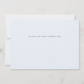 Carte Meilleur papa Fête des pères photo moderne (Dos)