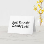Carte Meilleur papa Freakin 2 (Fleur jaune)