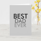 Carte Meilleur papa jamais (Fleur jaune)