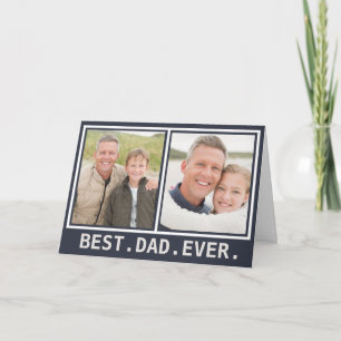 Carte Meilleur papa Jamais Audacieux Fête des pères mode