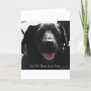 Carte Meilleur papa jamais Chien Noir Conception