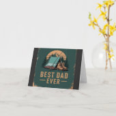 Carte Meilleur Papa Jamais Conception Camping (Fleur jaune)