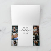 Carte Meilleur papa jamais | Fête des pères 6 Collage ph (Intérieur)