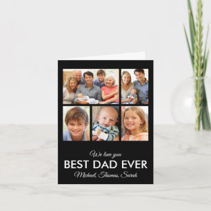 Carte Meilleur papa Jamais Fête des pères Photo Collage