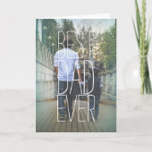 Carte Meilleur papa jamais photo (Devant)