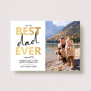 Carte Meilleur papa jamais Photo Fête des pères