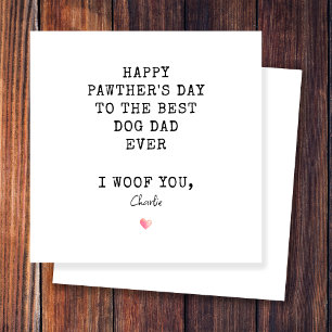 Carte Meilleur Papa Joyeux Joyeux Jour de Pawther de Chi