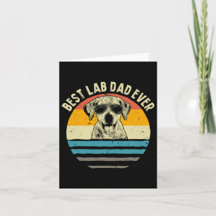 Carte Meilleur Papa Lab Ever Papa Labrador Cadeau Vintag
