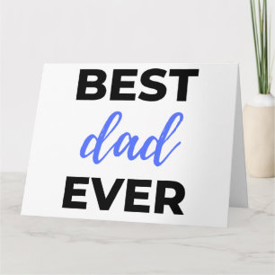 Carte Meilleur Papa Noir