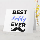 Carte Meilleur Papa Noir (Fleur jaune)