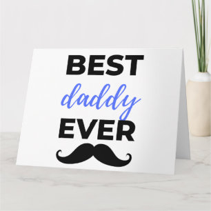 Carte Meilleur Papa Noir