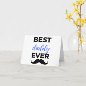 Carte Meilleur Papa Noir (Fleur jaune)