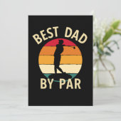 Carte Meilleur papa par Par Par Golf Amoureux de papa (Debout devant)
