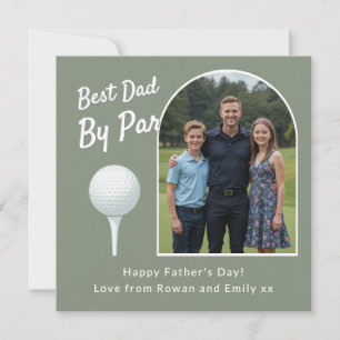 Carte Meilleur Papa Par   Photo de Golf Drôle pour la Fê