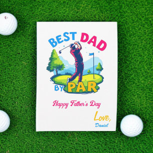 Carte Meilleur papa par rapport   Golf Lover Fête des pè