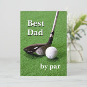 Carte Meilleur papa par thème de golf (Debout devant)